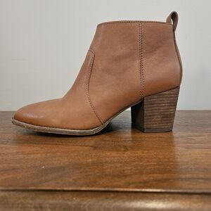 Madewell The Brenner Brown Leather Ankle Boots 7.5